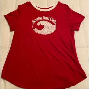 Red Old Navy Graphic Tee